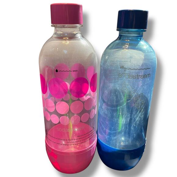 SodaStream Soda Stream Replacement Bottles 840 mL .89 QT Carbonated Water Lot x4 - Picture 8 of 11